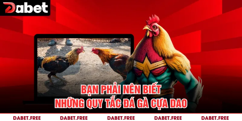 Bạn phải nên biết những quy tắc đá gà cựa dao