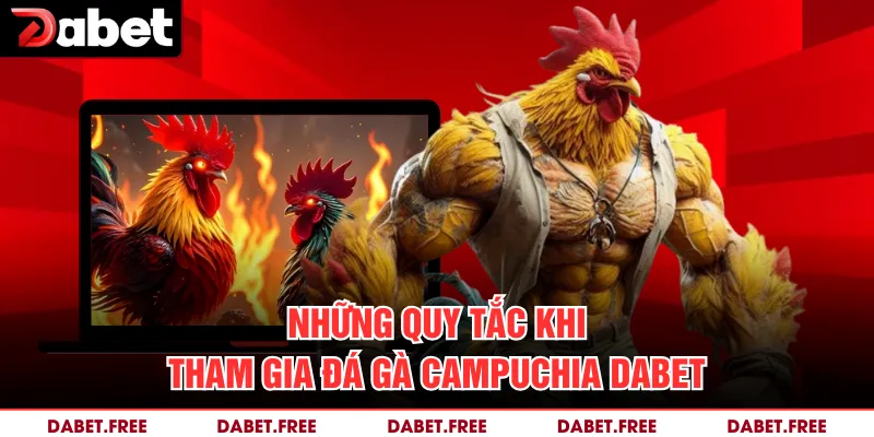 Những quy tắc khi tham gia đá gà Campuchia Dabet