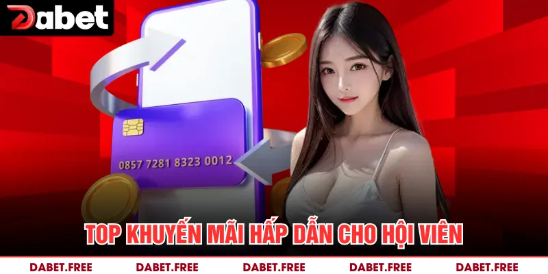 Top khuyến mãi hấp dẫn cho hội viên